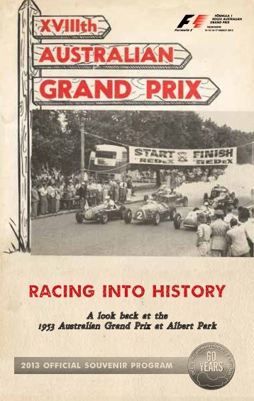 RACING INTO HISTORY - Australian Grand Prix