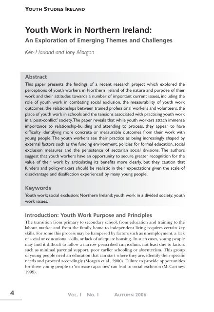 Download full edition - Youth Work Ireland