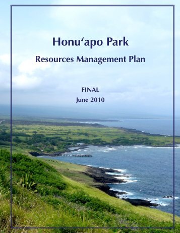 Honu'apo Park Resource Management Plan