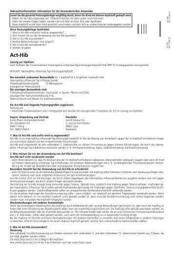 Act-Hib - Impfkritik.de