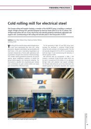 Cold rolling mill for electrical steel - Millennium Steel