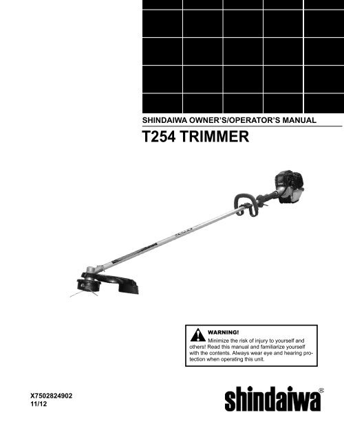 T254 TRIMMER - Shindaiwa USA