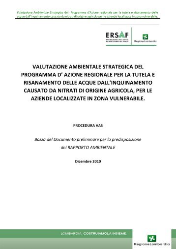 Vas Nitrati - Documento di scoping (2.1 MB) PDF - Lombardia Mobile