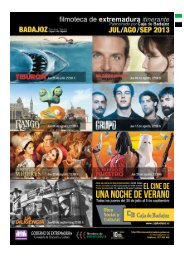 DOSSIER PRENSA Cine noche de verano BADAJOZ - Teatro LÃ³pez ...