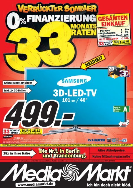 3D-LED-TV - Urban Media GmbH