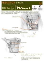 DOC 250 predator traps - Department of Conservation