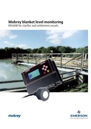 Mobrey blanket level monitoring