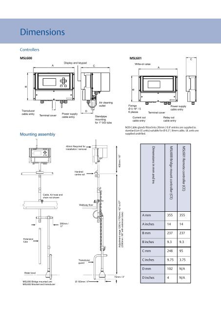 Mobrey blanket level monitoring