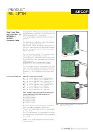New Power Supply Connectors on BD350GH & BD220CL ... - Secop