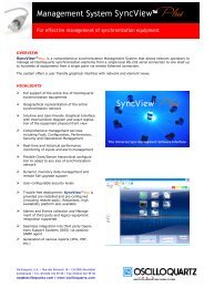 SyncView Plus - Oscilloquartz SA