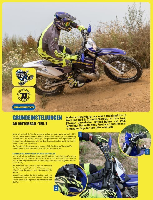 Enduro-Fahrschule Sherco Spezial