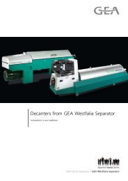 Decanters from GEA Westfalia Separator pdf, 2.6 MB