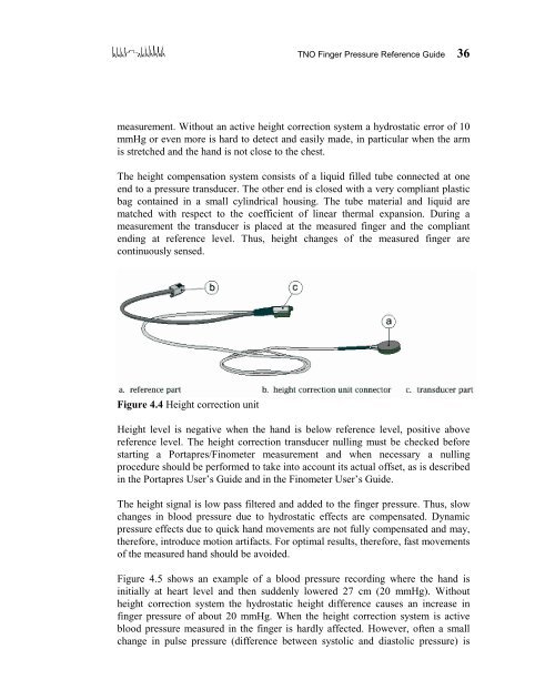 TNO Finger Pressure Reference Guide - Integral Process