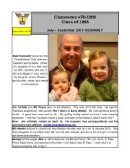 Classnotes #78-1966 Class of 1966 July â September 2010 ...