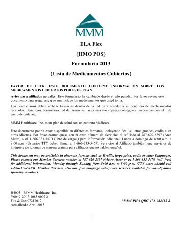 Formulario 2013 - MMM