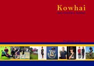 2013 Intermediate School Prospectus 2013 - Kowhai Intermediate ...