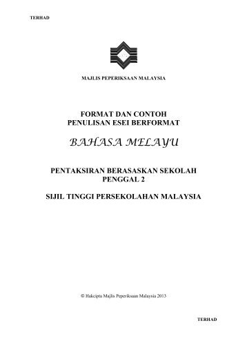 Format Esei Bahasa Melayu 9104 - Program Persediaan Universiti ...