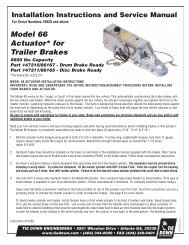 Model 66 Actuator Installation Instructions and ... - The Expediter