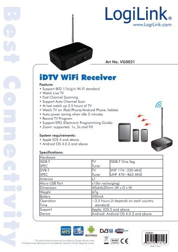 iDTV WiFi Receiver
