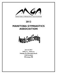 Western Canadian Championships - Manitoba Gymnastics ...