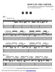 âDown On The Cornerâ (PDF) - Guitar Alliance