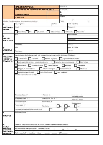 Lupahakemus(pdf) - Salon kaupunki