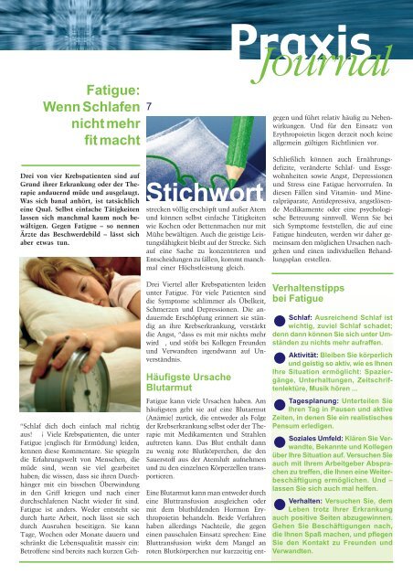 Ausgabe 2 / 2004 - Onkologische Schwerpunktpraxis Darmstadt