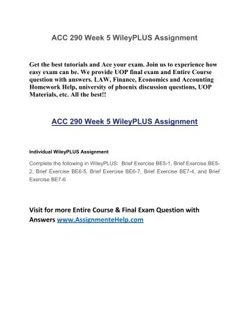 acc 290 week 5 homework View homework help - acc 290 n week 5 prep bank reconciliation (daisey company) from acc 290r at university of phoenix 1 bank reconciliation balance as per bank. acc 290 week 5 homework View homework help - acc 290 n week 5 prep bank reconciliation (daisey company) from acc 290r at university of phoenix 1 bank reconciliation balance as per bank.