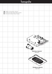 Hansgrohe 28414181 Raindance Imperial Square AIR Basic Set, Chrome Hans grohe Raindance Imperial 28417001 Manuals | ManualsLib