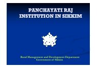 Power point presentation on Panchayati Raj Institution ... - rdsikkim.org