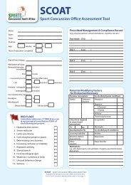 SCOAT (Sport Concussion Office Assessment Tool)