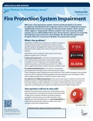 Fire Protection System Impairment - Harleysville Insurance