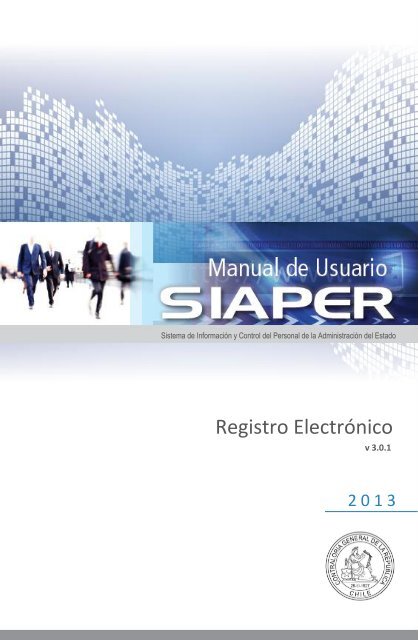 Manual SIAPER Registro ElectrÃ³nico - ContralorÃ­a General de la ...