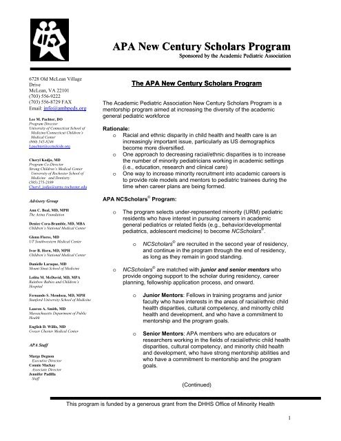 Academic Pediatric Association – FABDQ