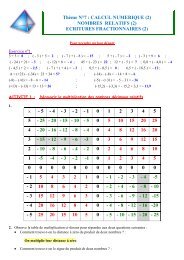 Classe de QuatriÃ¨me THEME 7 : ESPACE (1)