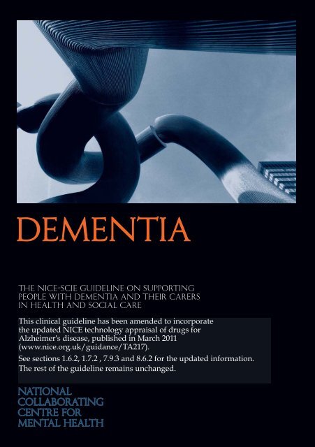 Dementia National Collaborating Centre For Mental Health