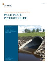 MULTI-PLATE PRODUCT GUIDE - Armtec