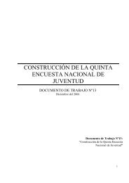CONSTRUCCIÃN DE LA QUINTA ENCUESTA ... - Inicio - Injuv