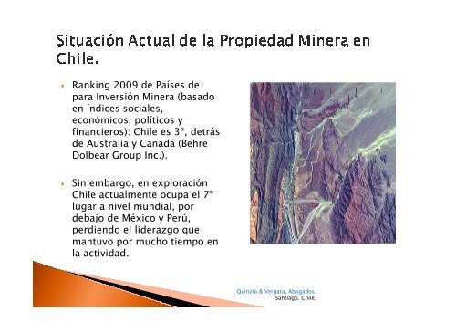 La propiedad minera en Chile
