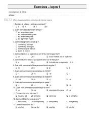 Exercices â leÃ§on 1 - Ikurso