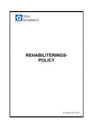 Rehabiliteringspolicy - Eda kommun