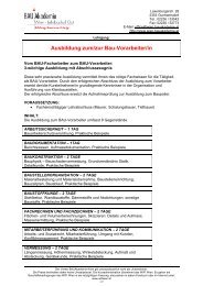 Ausbildung zum/zur Bau-Vorarbeiter/in - Bauakademie Wien