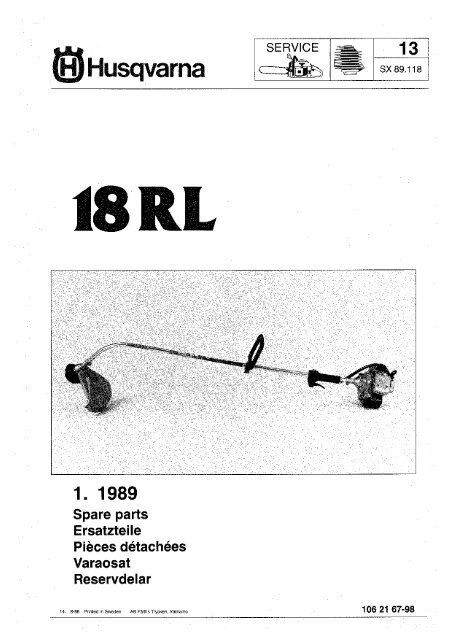 Husqvarna 18RL Trimmer 05 - 1988 - Barrett Small Engine