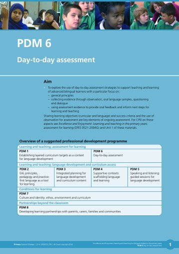 PDM 6 Day-to-day assessment - NALDIC