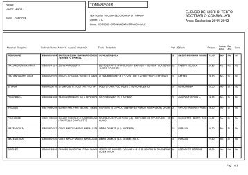 TOMM82501R ELENCO DEI LIBRI DI TESTO ... - ics condove
