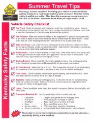 ?Vehicle Safety Checklist