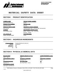 material safety data sheet dc 200 - ChemCenters