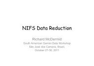 NIFS Data Reduction