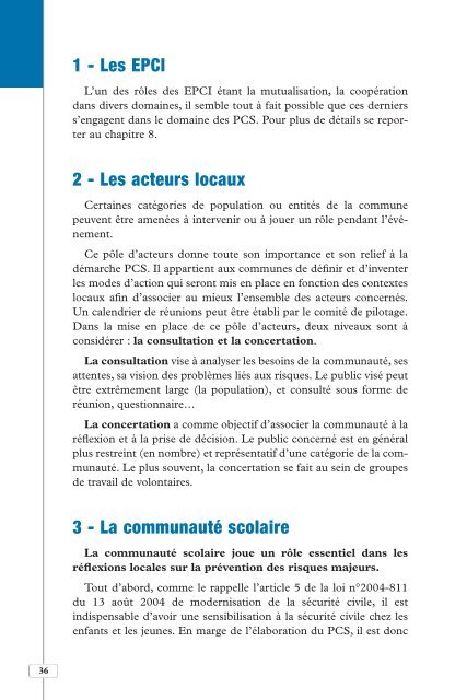 Guide national Ã©laboration PCS - PrÃ©fecture du Pas-de-Calais