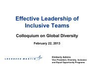 Kimberly Admire, Vice President, Global Diversity ... - GlobeWomen